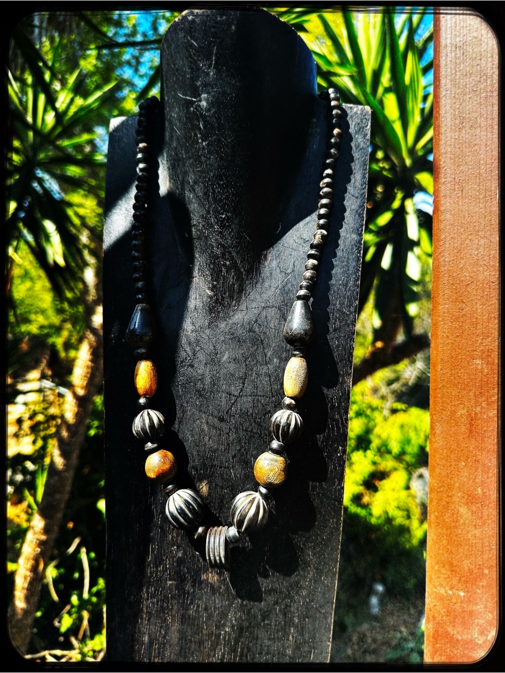 Vintage Wood Necklace